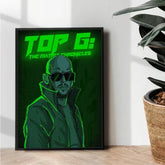 Top G illustration minimal art - wall art